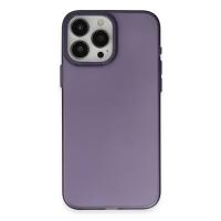 Newface iPhone 15 Pro Max Kılıf Modos Metal Kapak - Derin Mor