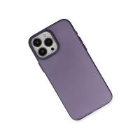 Newface iPhone 15 Pro Max Kılıf Modos Metal Kapak - Derin Mor