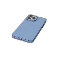 Newface iPhone 14 Pro Kılıf Anka PC Sert Metal Kapak - Mavi