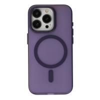 Newface iPhone 15 Pro Kılıf Lodos Magneticsafe Mat Kapak - Mor