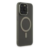 Newface iPhone 15 Pro Kılıf Lodos Magneticsafe Mat Kapak - Titan Gri