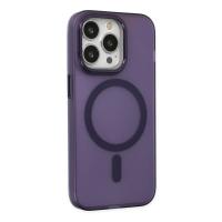 Newface iPhone 15 Pro Max Kılıf Lodos Magneticsafe Mat Kapak - Mor