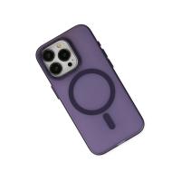 Newface iPhone 15 Pro Max Kılıf Lodos Magneticsafe Mat Kapak - Mor