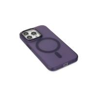 Newface iPhone 15 Pro Max Kılıf Lodos Magneticsafe Mat Kapak - Mor