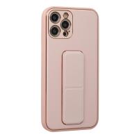 Newface iPhone 12 Pro Kılıf Coco Deri Standlı Kapak - Pembe