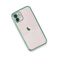 Newface iPhone 11 Kılıf Razer Lensli Silikon - Yeşil