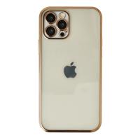 Newface iPhone 12 Pro Kılıf Razer Lensli Silikon - Gold