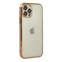 Newface iPhone 12 Pro Kılıf Razer Lensli Silikon - Gold