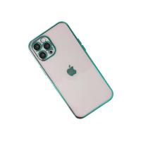 Newface iPhone 12 Pro Kılıf Razer Lensli Silikon - Yeşil