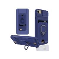 Newface iPhone 6 Kılıf Zuma Kartvizitli Yüzüklü Silikon - Lacivert