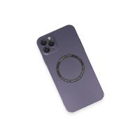 Newface iPhone 11 Pro Max Kılıf Jack Magneticsafe Lens Silikon - Mor