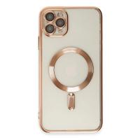 Newface iPhone 11 Pro Kılıf Kross Magneticsafe Kapak - Rose