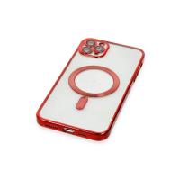 Newface iPhone 11 Pro Max Kılıf Kross Magneticsafe Kapak - Kırmızı