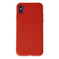 Newface iPhone X Kılıf First Silikon - Kırmızı