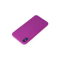 Newface iPhone X Kılıf First Silikon - Mor