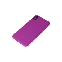 Newface iPhone X Kılıf First Silikon - Mor