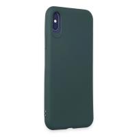 Newface iPhone X Kılıf First Silikon - Koyu Yeşil