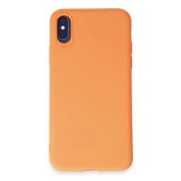 Newface iPhone X Kılıf First Silikon - Turuncu
