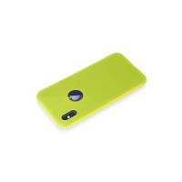 Newface iPhone X Kılıf First Silikon - Parlak Sarı