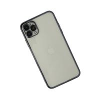 Newface iPhone 11 Pro Max Kılıf Razer Lensli Silikon - Siyah