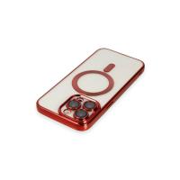 Newface iPhone 13 Pro Kılıf Kross Magneticsafe Kapak - Kırmızı