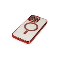 Newface iPhone 13 Pro Kılıf Kross Magneticsafe Kapak - Kırmızı
