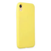 Newface iPhone XR Kılıf First Silikon - Sarı