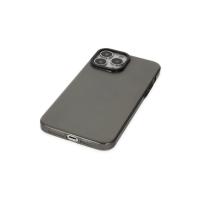 Newface iPhone 13 Pro Kılıf Anka PC Sert Metal Kapak - Siyah