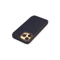 Newface iPhone 13 Pro Kılıf Dolpin Kapaklı - Lacivert