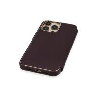 Newface iPhone 14 Pro Max Kılıf Dolpin Kapaklı - Derin Mor