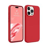 Newface iPhone 15 Pro Max Kılıf First Silikon - Kırmızı