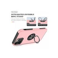 Newface iPhone 13 Pro Kılıf Elit Yüzüklü Kapak - Pembe