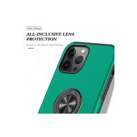 Newface iPhone 13 Pro Kılıf Elit Yüzüklü Kapak - Yeşil