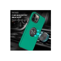 Newface iPhone 13 Pro Kılıf Elit Yüzüklü Kapak - Yeşil