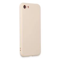 Newface iPhone 7 Kılıf First Silikon - Krem