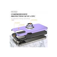 Newface iPhone 13 Pro Kılıf Elit Yüzüklü Kapak - Mor