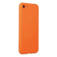 Newface iPhone 7 Kılıf First Silikon - Parlak Turuncu