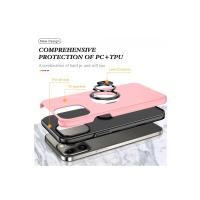 Newface iPhone 13 Pro Max Kılıf Elit Yüzüklü Kapak - Pembe