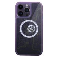 Newface iPhone 14 Pro Kılıf Magic Magneticsafe Silikon - Derin Mor