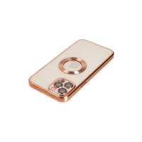 Newface iPhone 12 Pro Max Kılıf Slot Silikon - Rose Gold
