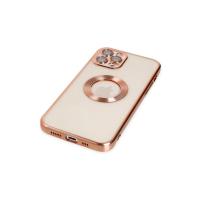 Newface iPhone 12 Pro Max Kılıf Slot Silikon - Rose Gold