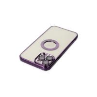 Newface iPhone 12 Pro Max Kılıf Slot Silikon - Mor