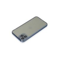 Newface iPhone 11 Pro Max Kılıf Razer Lensli Silikon - Açık Mavi