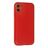 Newface iPhone 12 Kılıf Coco Karbon Silikon - Kırmızı