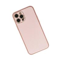 Newface iPhone 12 Pro Max Kılıf Coco Karbon Silikon - Pembe