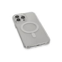 Newface iPhone 14 Pro Max Kılıf Matte Şeffaf Magneticsafe - Şeffaf