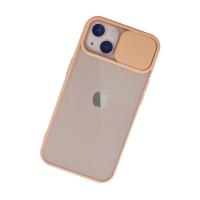 Newface iPhone 13 Kılıf Palm Buzlu Kamera Sürgülü Silikon - Pembe