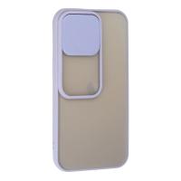 Newface iPhone 13 Pro Kılıf Palm Buzlu Kamera Sürgülü Silikon - Lila