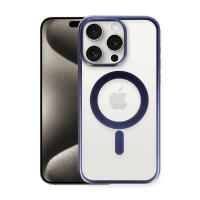 Newface iPhone 15 Pro Kılıf Erozi Magsafe Kapak - Lacivert