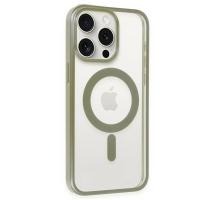 Newface iPhone 15 Pro Max Kılıf Erozi Magsafe Kapak - Gri